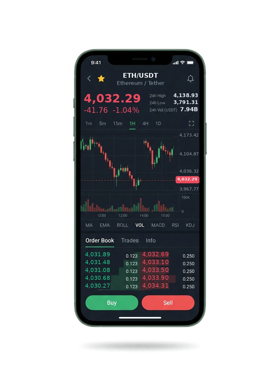 The same portfolio view on a phone screen The same portfolio view on a phone screen